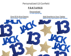 Features of 13th birthday confetti from ZeeBestCelebrations