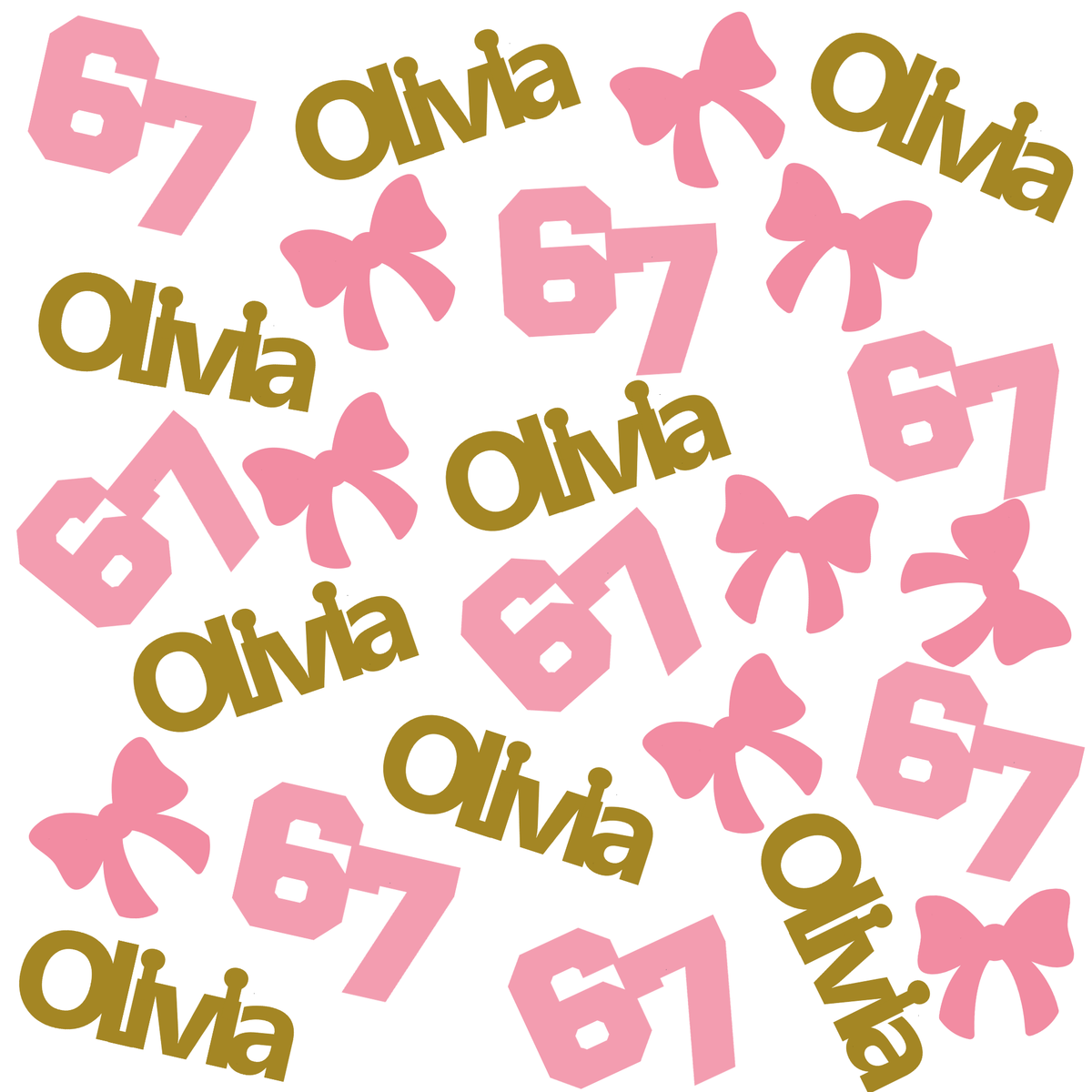 I Was 6 Now I'm 7 confetti for fun kids 7th birthday party table decor