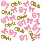 I Was 6 Now I'm 7 confetti for fun kids 7th birthday party table decor