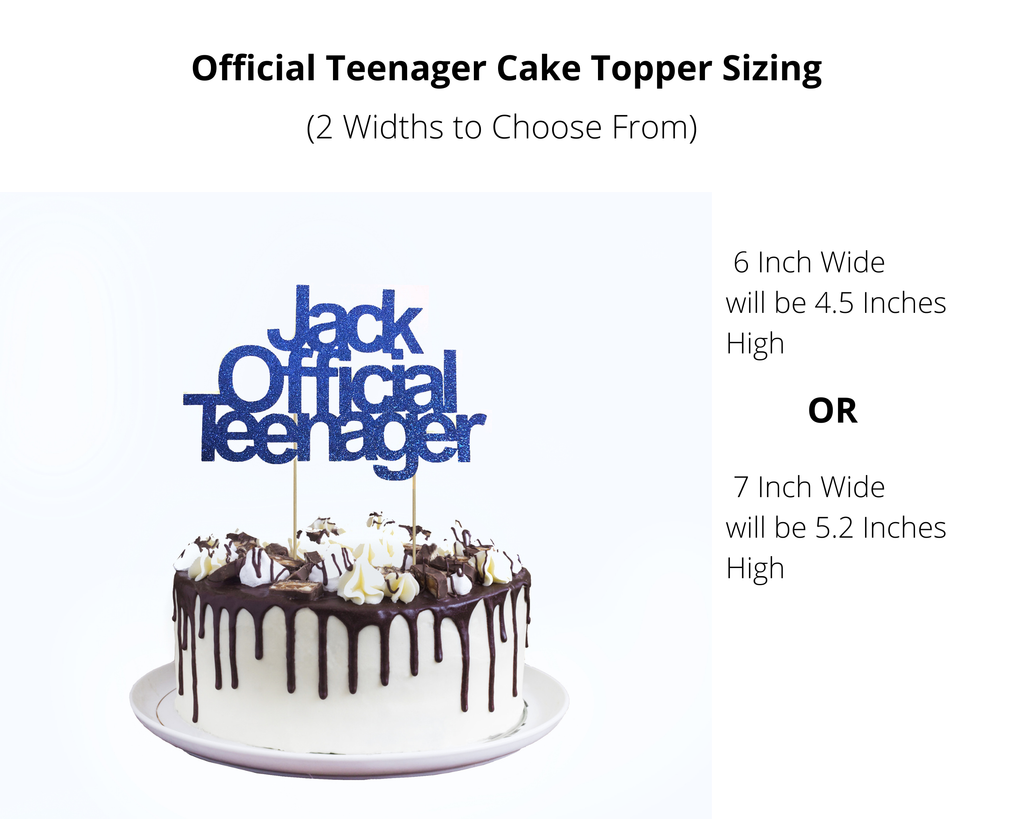 13th birthday cake topper sizing guide for birthday cake planning